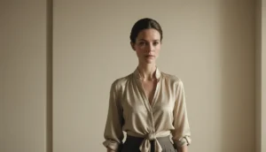blouse à nouer devant