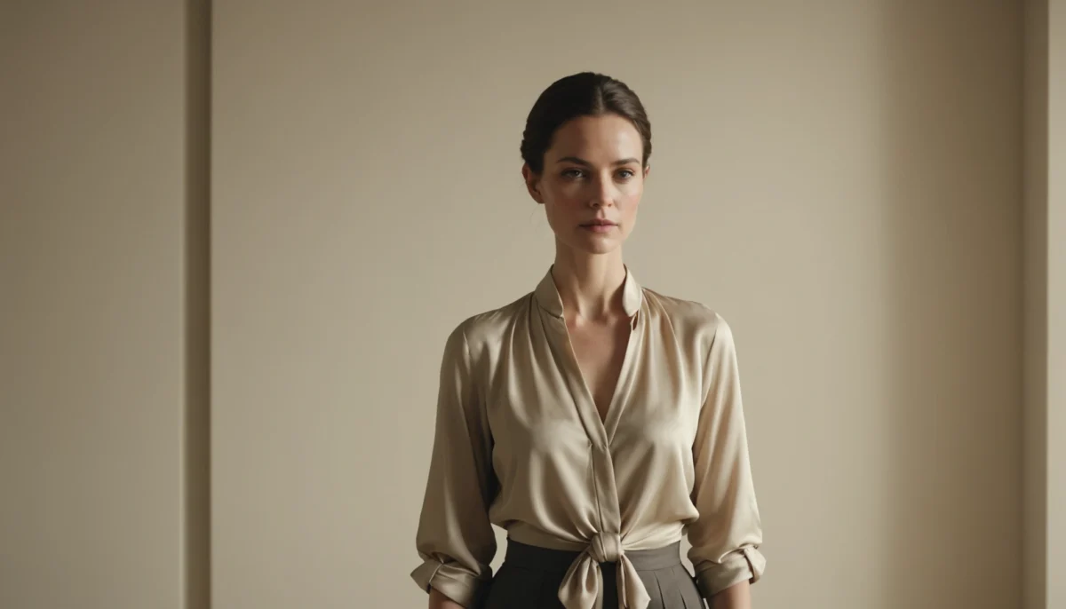 blouse à nouer devant