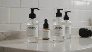 eau oxygénée piercing