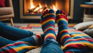 chaussette avec doigts de pied