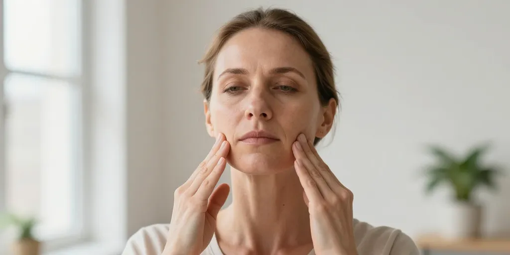 yoga du visage double menton